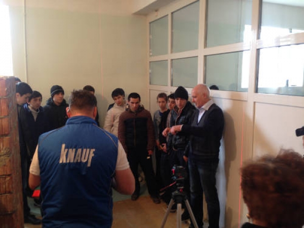 В Каспийске КНАУФ провел мастер-классы для будущих строителей