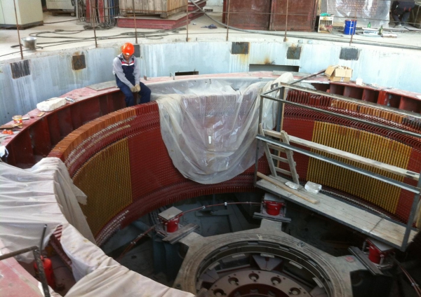 Строители Гоцатлинской ГЭС завершили сборку основного оборудования первого гидроагрегата