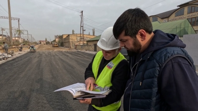 (Видео) Контрольный комитет Гильдии проверил ход строительства дорог в Дербенте и в Уркарах